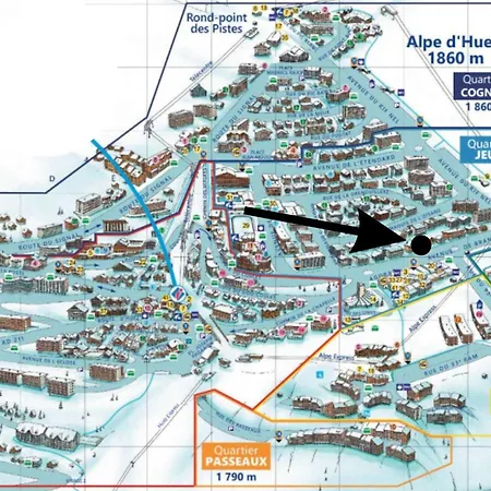 Familial Centre Station Avec Terrasse Sud Et Parking - Fr-1-645-40 * Huez